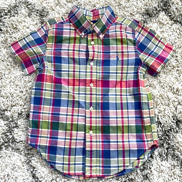 Polo Ralph Lauren Other - Polo Ralph Lauren Short Sleeve Button Up Sz 4T